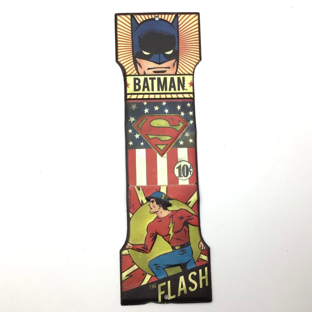 Open Road,   Comics, tin Letter I, Batman & Flash, 10"